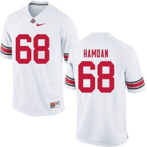 NCAA Ohio State Buckeyes Men's #68 Zaid Hamdan White Nike Football College Jersey KUX3745YT